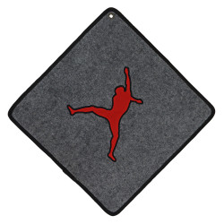 Floor Mat - Grey/Red