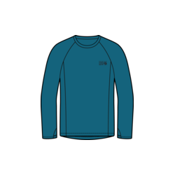 Crater Lake™ Long Sleeve Crew - Caspian Man