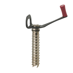 SIKO.FX steel ice screw red knob | no CE | 12cm