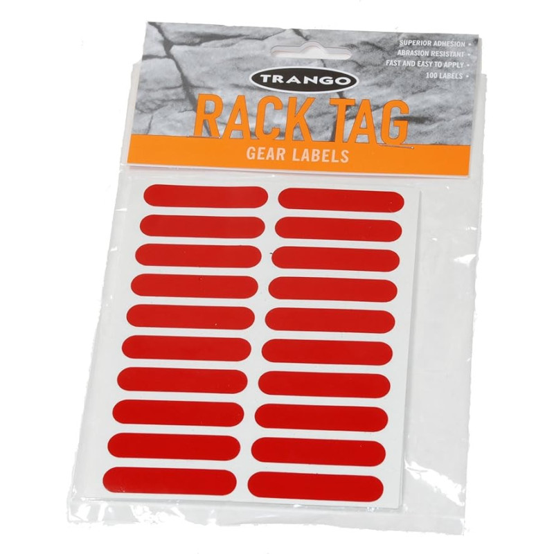 Rack Tags - Red Pack