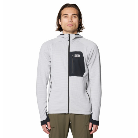 Polartec® Power Grid™ Full Zip Hoody/Men'S/Grey