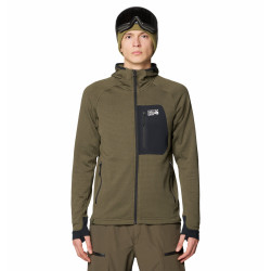 Polartec® Power Grid™ Full Zip Hoody/Men'S/Brown
