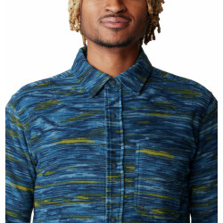 Microchill™ Long Sleeve Shirt - Dark Caspian Stria Print Man