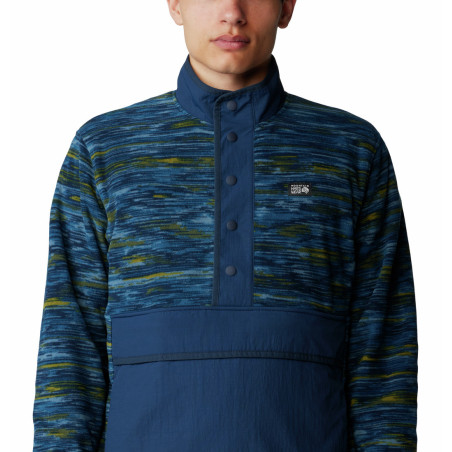 Microchill™ Pullover - Dark Caspian Stria Print Man