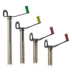 SIKO.FX Steel Icescrew GREEN Knob 21 cm
